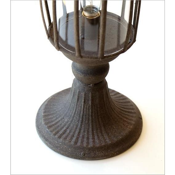 ランプ ランタン LED ヴィンテージ アンティーク アイアン ガラス