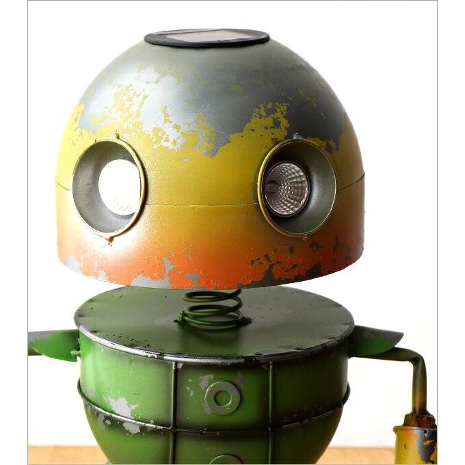 ロボット 置物 ガーデン オーナメント アンティーク オブジェ 玄関 庭