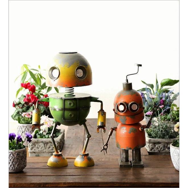 ロボット 置物 ガーデン オーナメント アンティーク オブジェ 玄関 庭