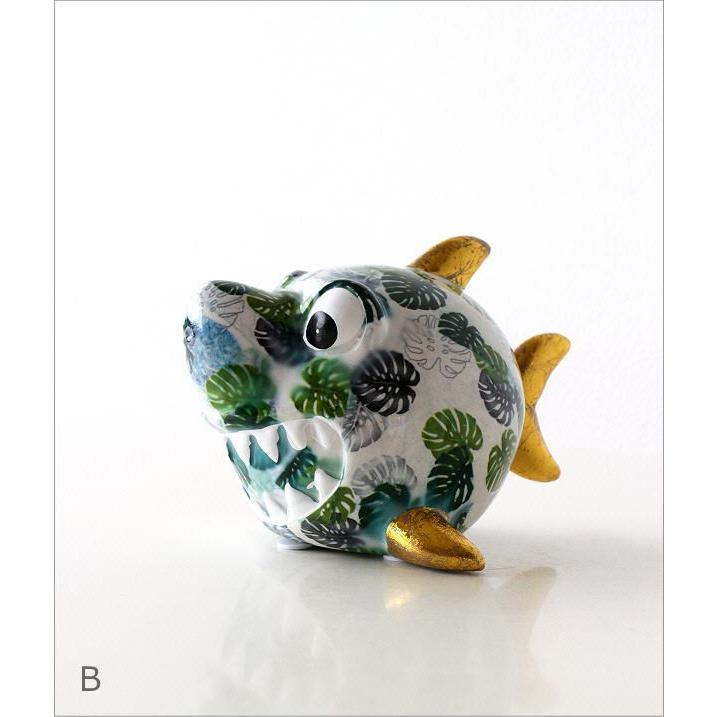 貯金箱 おしゃれ かわいい 陶器 サメ 鮫 オブジェ 置物 置き物 可愛い