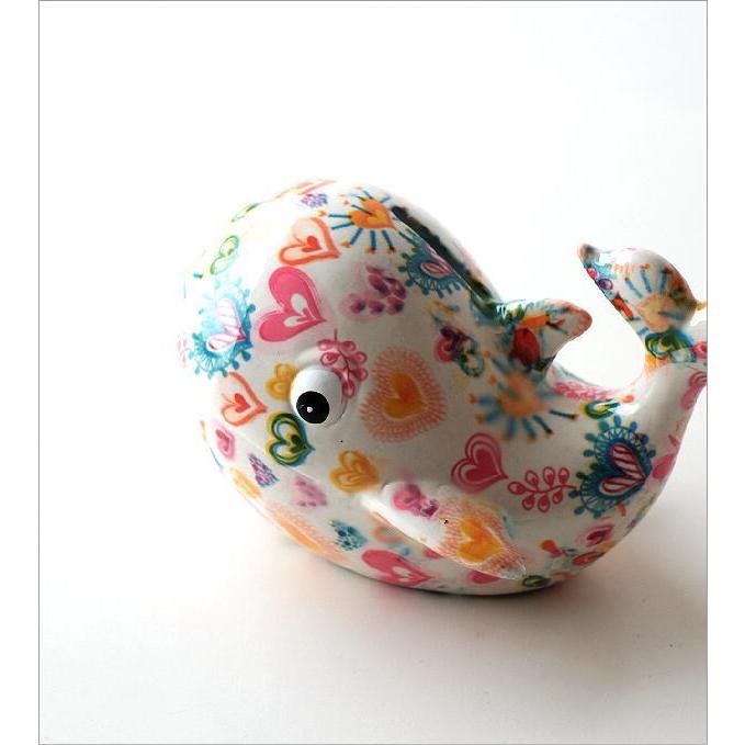 貯金箱 おしゃれ かわいい 陶器 くじら 鯨 オブジェ 置物 可愛い