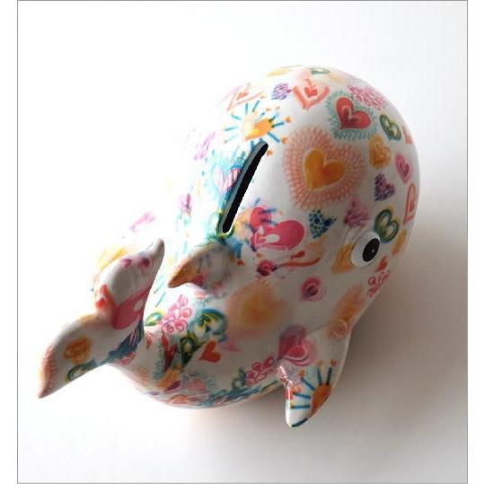 貯金箱 おしゃれ かわいい 陶器 くじら 鯨 オブジェ 置物 可愛い