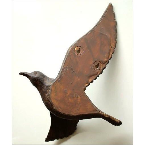フランスアンティーク古木パーツ/木製壁飾りオブジェ/ウォールデコ(93-50-2 壁飾り 鳥 壁掛け インテリア アンティーク レトロ おしゃれ アート