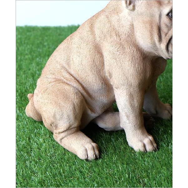 犬 置物 オブジェ アニマル ドッグオーナメント 玄関 エントランス フレンチブル ガーデンオーナメント ドッグオーナメント フレンチブル_4