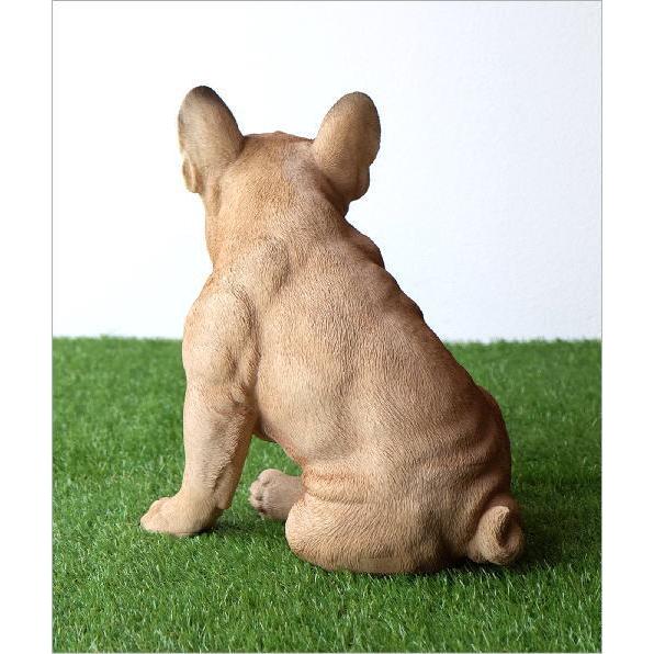 犬 置物 オブジェ アニマル ドッグオーナメント 玄関 エントランス フレンチブル ガーデンオーナメント ドッグオーナメント フレンチブル_5