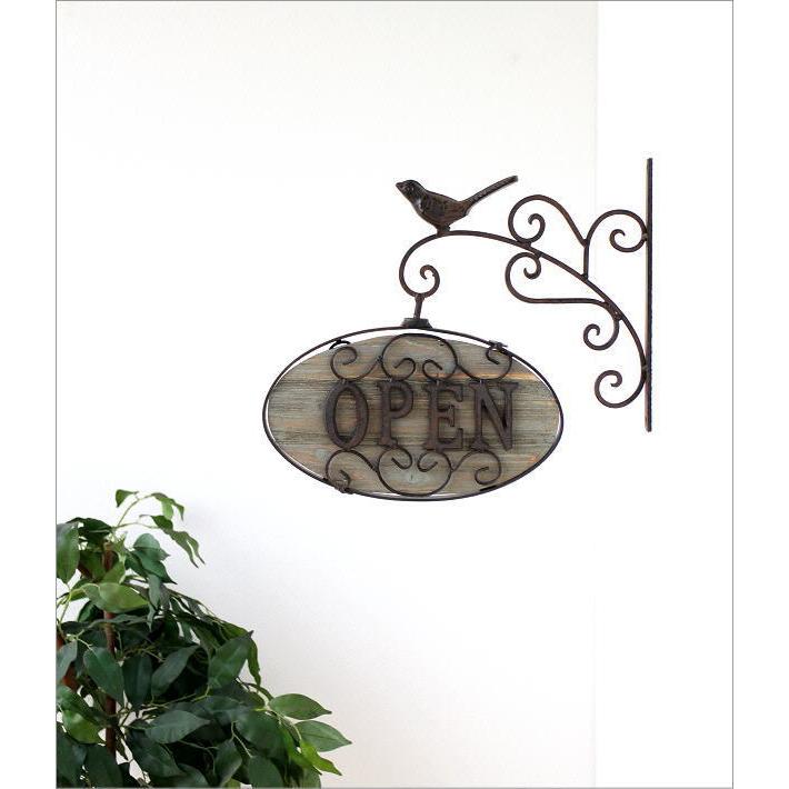 ギフ_包装 サインプレート おしゃれ オープン クローズ Open Closed 吊り下げ プレート アイアン 壁飾り シャビーな吊り下げサイン  Babylonrooftop.com.au