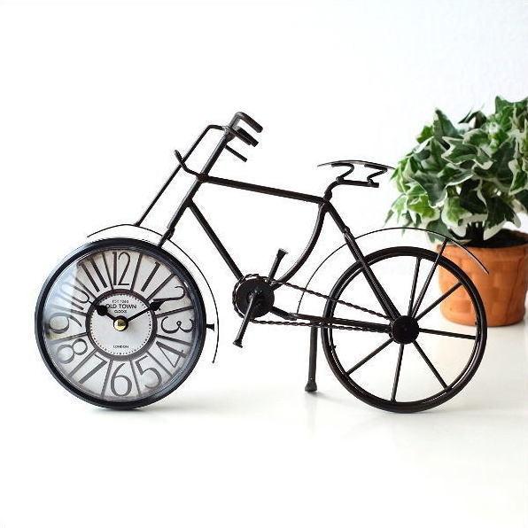 置き時計 置時計 アナログ おしゃれ アイアン レトロ デザイン