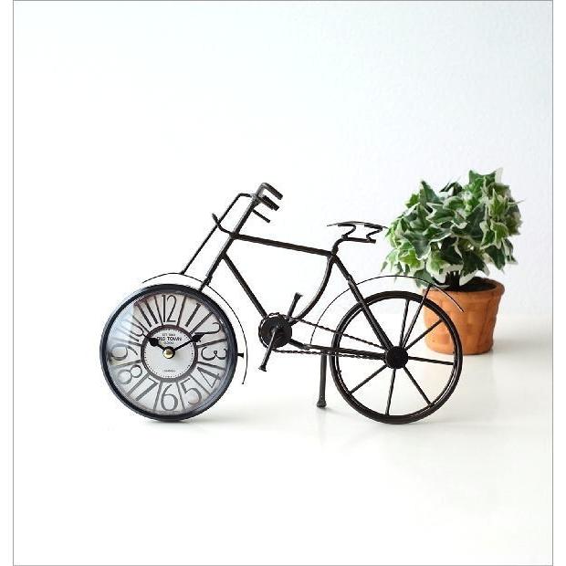 置き時計 置時計 アナログ おしゃれ アイアン レトロ デザイン