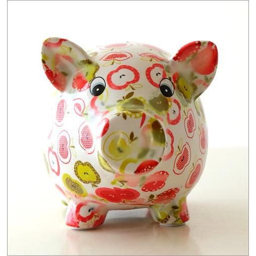 貯金箱 かわいい 陶器 ブタ 豚 オブジェ 置物 可愛い 動物 アニマル