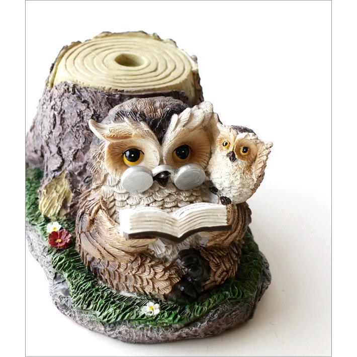 フクロウ ふくろう 置物 置き物 オーナメント オブジェ おしゃれ