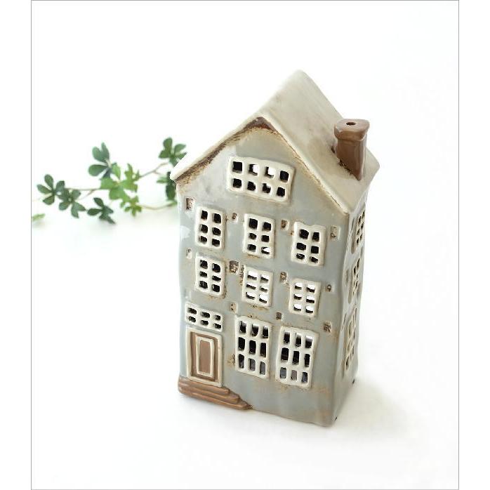 キャンドルホルダー 陶器 家 おしゃれ 北欧 おうち 置き物 置物