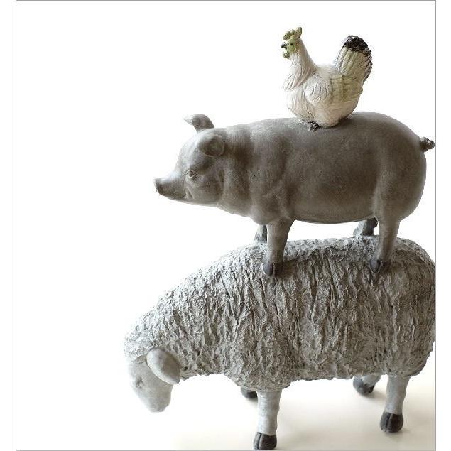 置物 置き物 オブジェ ひつじ ヒツジ 羊 ぶた ブタ 豚 にわとり ニワトリ 鶏 アニマル 動物 インテリア 雑貨 仲良しファームのオブジェ ｂ Toy78 ギギリビング 通販 Yahoo ショッピング