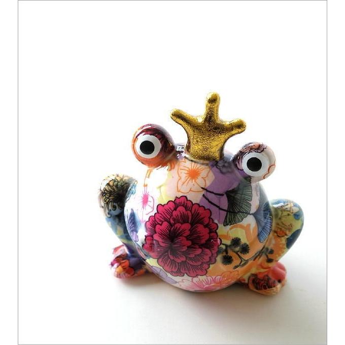 貯金箱 おしゃれ かわいい 陶器 カエル 蛙 オブジェ 置物 置き物 可愛い インテリア 陶器のカラフル貯金箱 カエル Toy39 ギギリビング 通販 Yahoo ショッピング