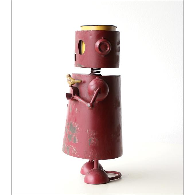 植木鉢 かわいい ブリキ ロボット 鉢 5号 おしゃれ オブジェ 置物