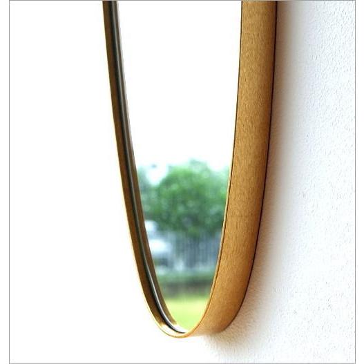 鏡 壁掛けミラー オーバル 楕円形 アンティークゴールド ウォール