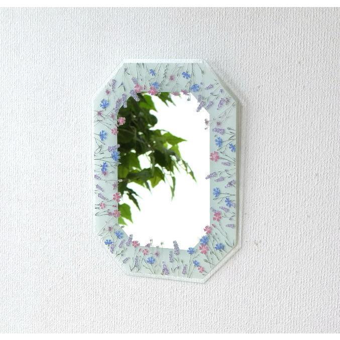 全身鏡 ウォールミラー　八角形　壁掛け　花柄　アンティーク 楽天市場】鏡 壁掛け アンティーク 八角ミラー ゴールド Lサイズ