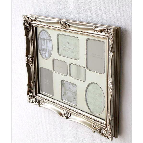 壁掛け　クラシックスタイル　ファミリーフォトフレーム 壁掛けフォトフレーム おしゃれ 複数枚 クラシック アンティーク調