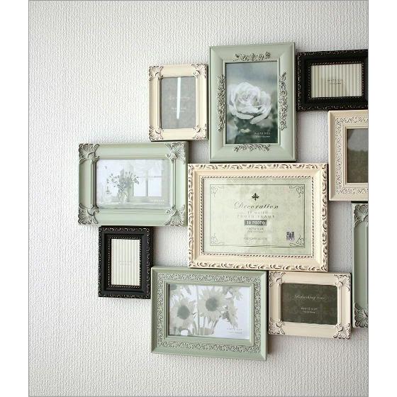 フォトフレーム 壁掛け 壁掛 おしゃれ アンティーク 複数 多面 かわいい ヨーロピアン 北欧 クラシック 壁飾り 壁飾 ファミリーフォトフレーム10ウィンドー Uwr9109 ギギリビング 通販 Yahoo ショッピング