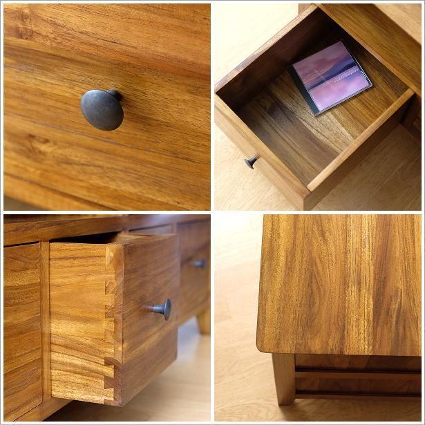 ギギリビング コーナーテレビ台 テレビボード チーク材 無垢材 木製