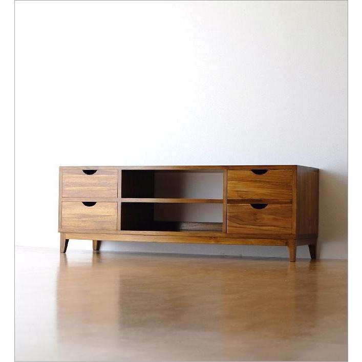 全国総量無料で テレビ台 テレビボード おしゃれ Tvボード 木製 収納 完成品 アジアン家具 無垢 Twローボード150a Babylonrooftop Com Au