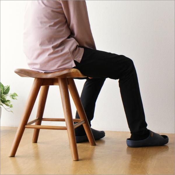 スツール 木製 おしゃれ 椅子 天然木 無垢 四角 角丸 ナチュラル 木目