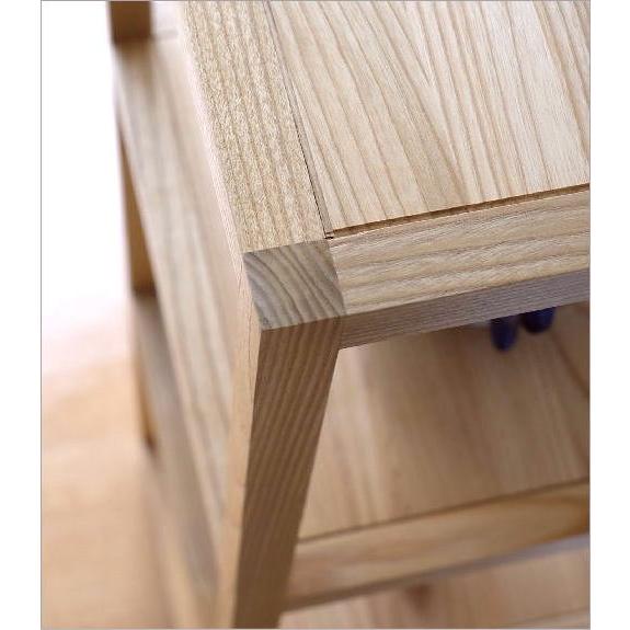 オープンシェルフ 3段 おしゃれ 木製 飾り棚 シンプル 無垢 天然木