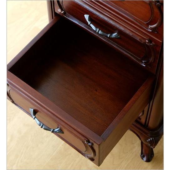 西洋風 木製 円形 4段引き出し家具　　　　猫脚家具 西洋風 木製 円形 4段引き出し家具 猫脚家具 西洋風 木製 円形 4段