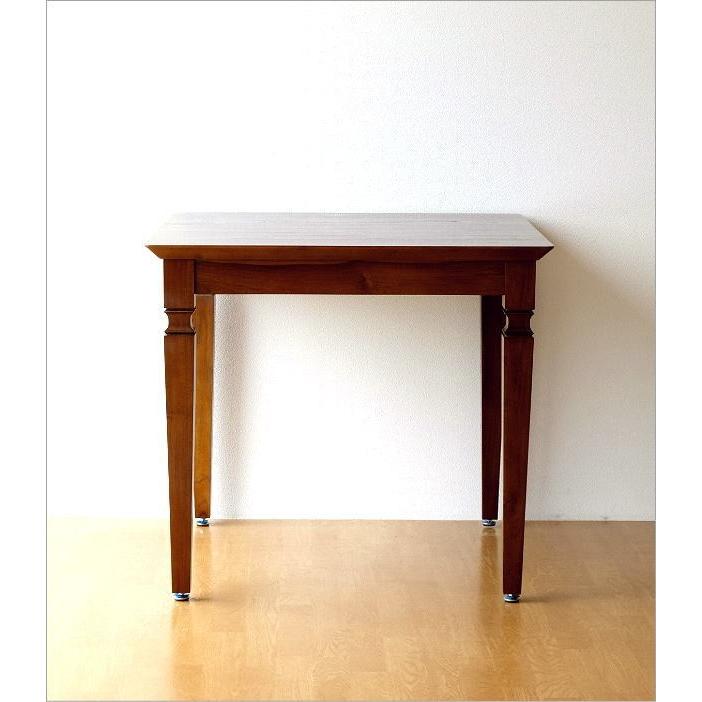 ダイニングテーブル 木製 天然木 無垢 80×80cm 正方形 コンパクト 2人