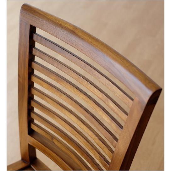 ダイニングチェア おしゃれ 木製 チーク 無垢 天然木 デスクチェア