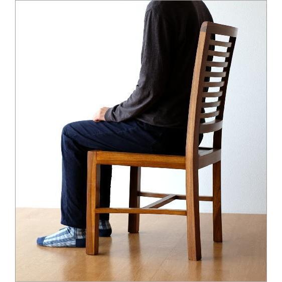 ダイニングチェア おしゃれ 木製 チーク 無垢 天然木 デスクチェア