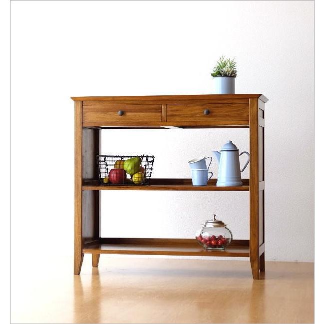 収納ラック 木製 棚 シェルフ キッチンカウンター 収納 完成品