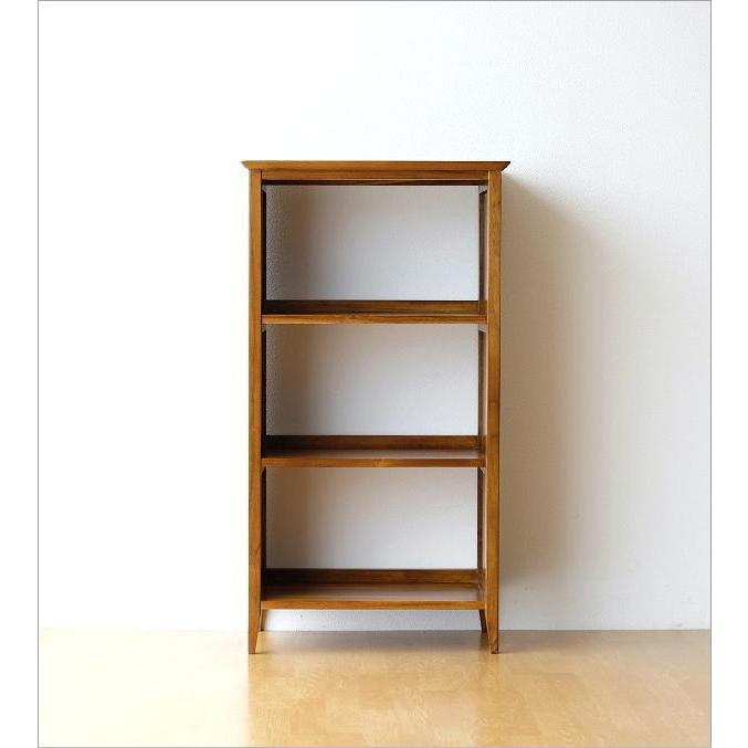 本棚 書棚 マガジンラック 雑誌 収納棚 多目的ラック 飾り棚 飾棚 アジアン家具 完成品 無垢 チークフリーラック６０ Wat7860 ギギリビング 通販 Yahoo ショッピング