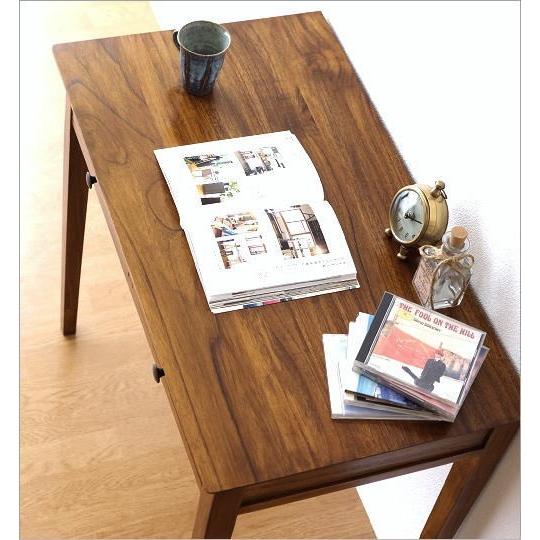 チーク デスク 机 無垢材 天然木 木製 シンプル コンパクト おしゃれ 引き出し パソコンデスク 幅80 奥行45 高さ70 チークコンパクトデスク Wat9307 ギギリビング 通販 Yahoo ショッピング