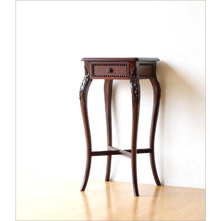 コンソールテーブル スリム 玄関 アンティーク 猫脚 引き出し おしゃれ