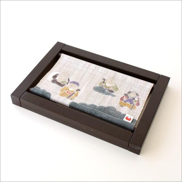 七福神 フレーム 置物 飾り 縁起物 正月 迎春 年中飾り 卓上 額縁 絵