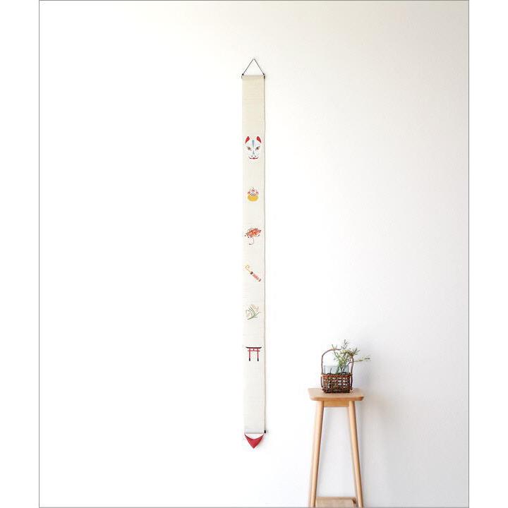 タペストリー おしゃれ 和風 モダン 麻 縦長 細タペストリー 福参り Wlj9493 ギギリビング 通販 Yahoo ショッピング