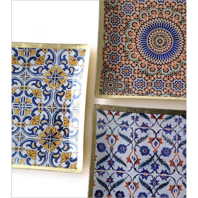 ガラストレイ トレイ トレー おしゃれ ガラス ディスプレイ