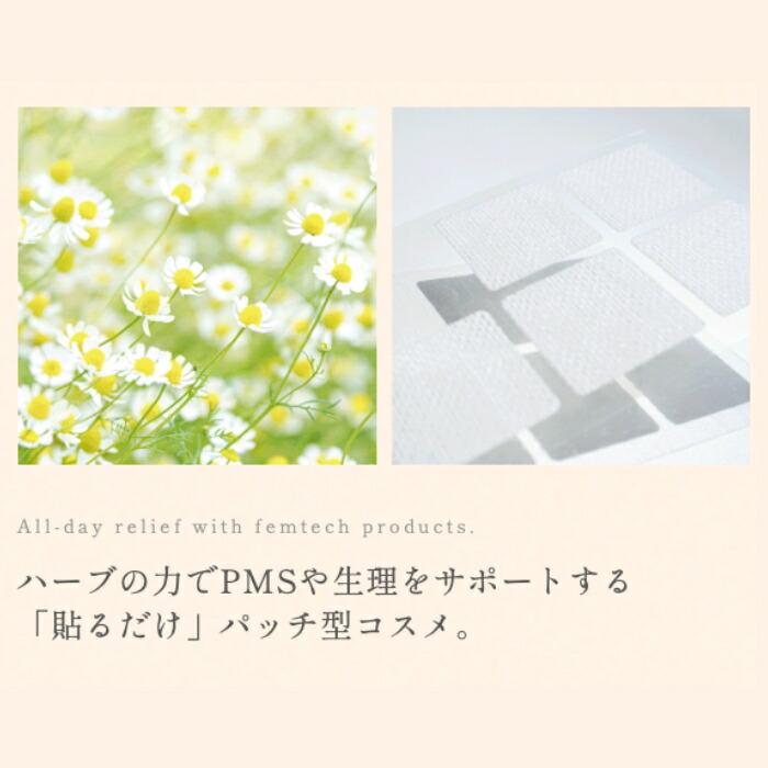 PatchAGE FEM TECH パッチ エイジ FEM DAY フェムデイ FEM NIGHT フェムナイト 生理痛 PMS 月経 貼るサプリ サプリメント 女性の悩み フェムテック フェムケア |  | 06