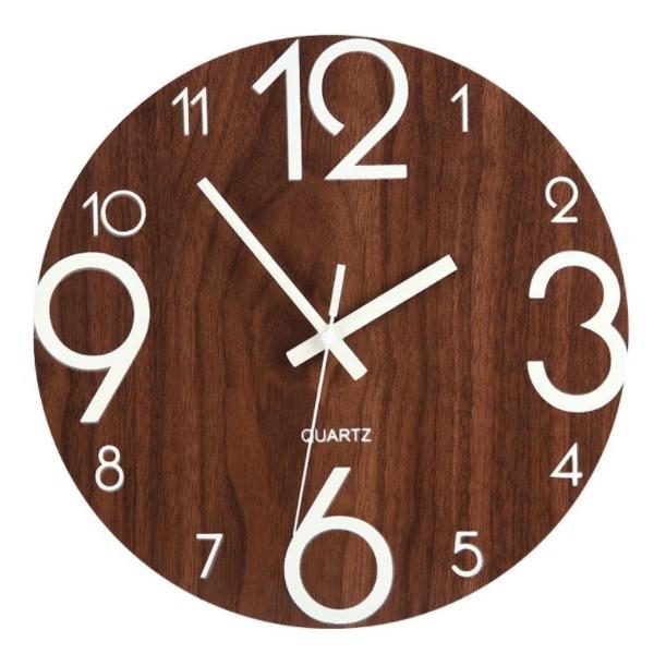 壁掛け時計 夜光 静音 シンプル おしゃれ かわいい インテリア雑貨 サイレント ウォールクロック Mozefo Com