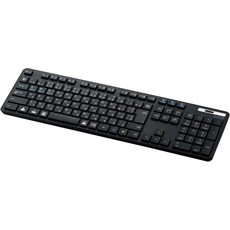 ELECOM（エレコム） Bluetooth キーボード フルサイズ 薄型 メンブレン