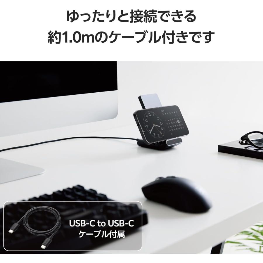 ELECOM（エレコム） ワイヤレス充電器 Qi 正規認証品 スタンド 5W 