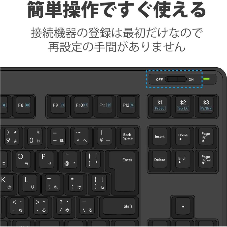ELECOM エレコム Bluetooth キーボード メンブレン式 スタンド付