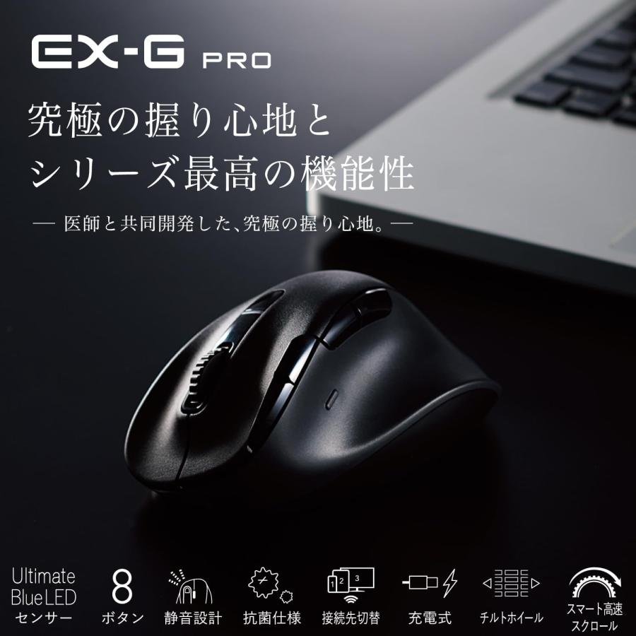 ELECOM（エレコム） ワイヤレスマウス 静音 EX-G PRO Lサイズ