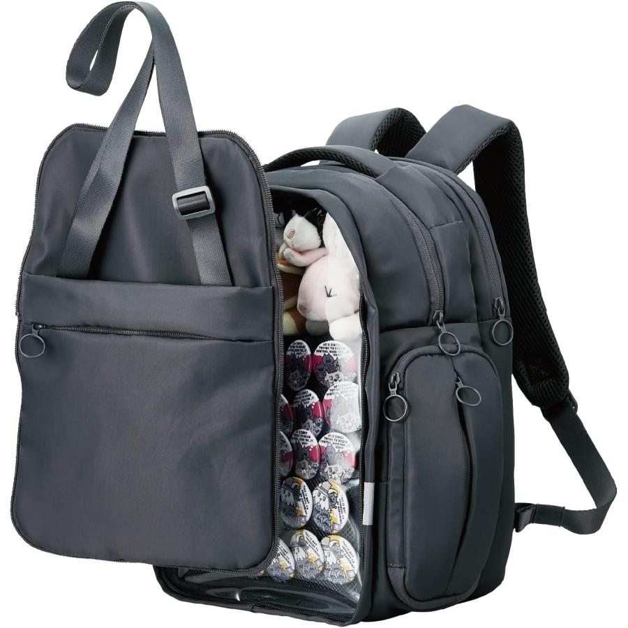 エレコム リュック バックパック Mサイズ ビジネス 推し活 ブラック