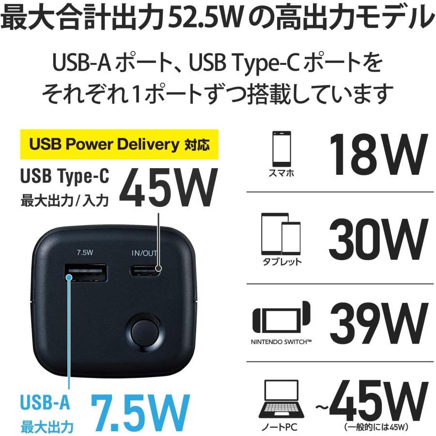 ELECOM（エレコム） モバイルバッテリー 20100mAh 大容量 ( USB PD対応