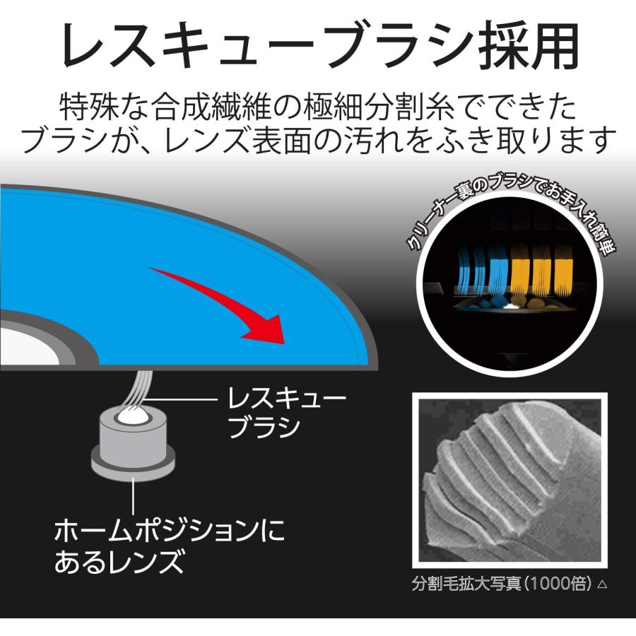 エレコム ブルーレイ DVD CD レンズクリーナー 湿式 読み込みエラー解消に 約40回使用 PS4対応 日本製 AVD-CKBRP3 | ELECOM | 02