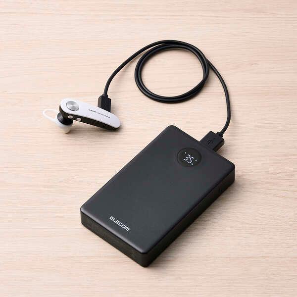 ELECOM（エレコム） 半固体モバイルバッテリー 10000mAh 35W Type-C×2