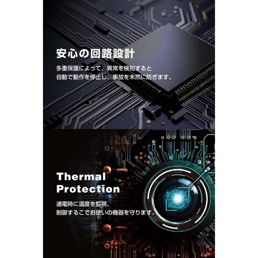 エレコム 半固体モバイルバッテリー 10000mAh 35W Type-C×2 USB-A モバイル バッテリー 半固体リチウム電池 残量表示 ホワイト DE-C86-10000WHの画像