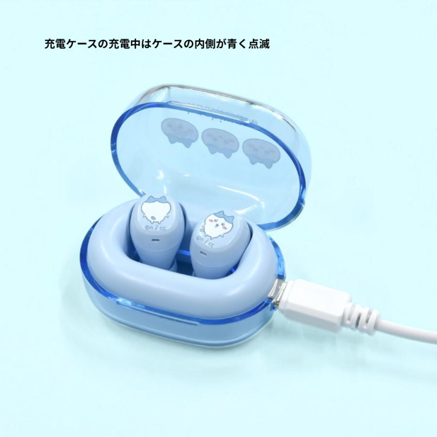 美品　クリアブルー ワイヤレスイヤホン 充電ケース付き ちいかわ 完全ワイヤレスステレオイヤホン うさぎ : Gikstore - 通販