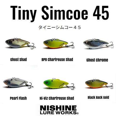 NISHINE LURE WORKS（ニシネルアーワークス） タイニーシムコー45LW
